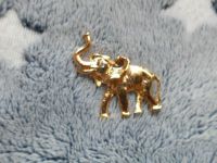 Schöne Anstecknadel >>Elefant<< goldfarben mit Glitzerstein Nordrhein-Westfalen - Hille Vorschau