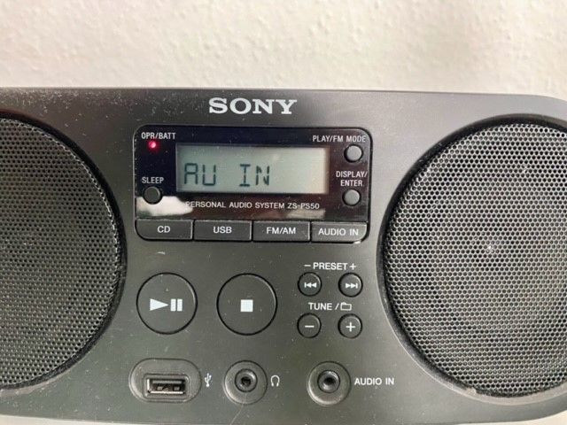 ZS-PS50 schwarz Radiorekorder mit CD-Spieler & USB; tragbar ⭐️⭐️ in Hamburg