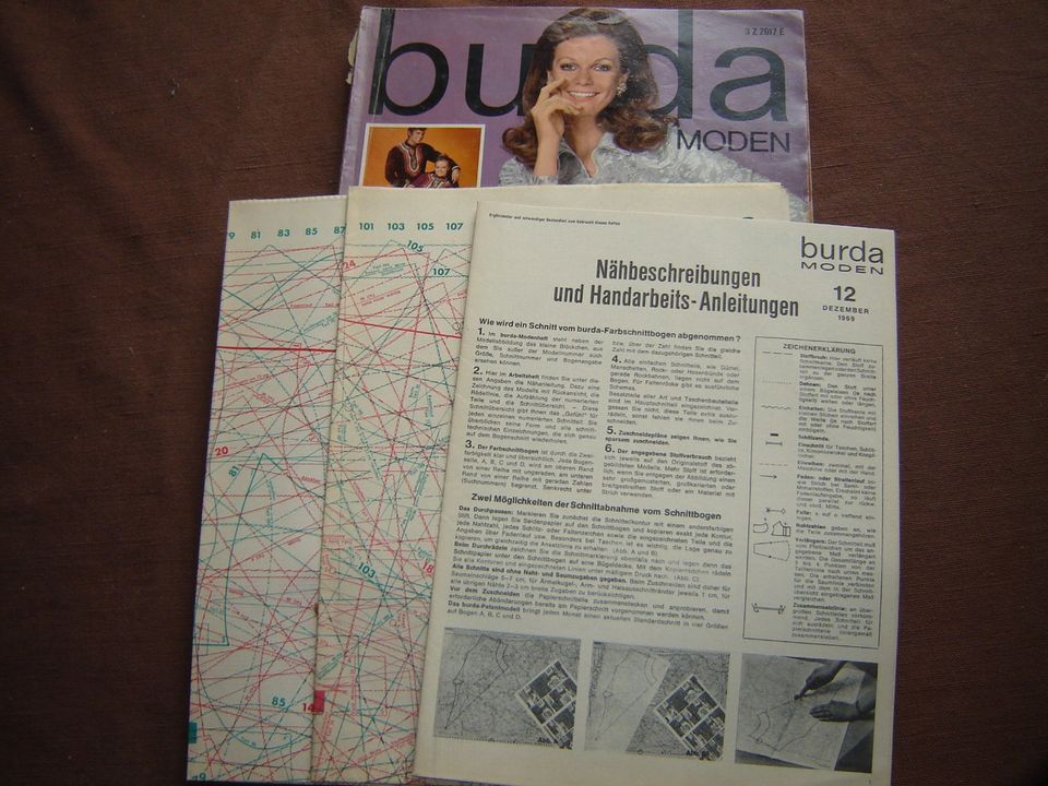 Zeitschrift Burda 1969 Nr 12 Dezember mit Schnittmusterbogen in Seefeld