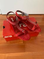 Ara Wildleder Zehentrenner Sandalen rot Schmucksteine 37,5 neu Düsseldorf - Eller Vorschau