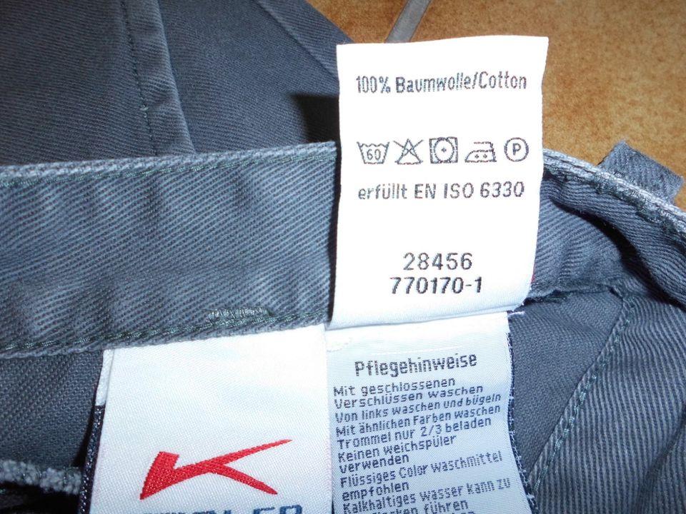 Arbeitshose / Bundhose grau gr. 54 ( Kübler ) inkl.Versand in  Nordrhein-Westfalen - Salzkotten | eBay Kleinanzeigen ist jetzt  Kleinanzeigen | 