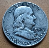 USA 1/2 Dollar Benjamin Franklin 1957 Niedersachsen - Braunschweig Vorschau