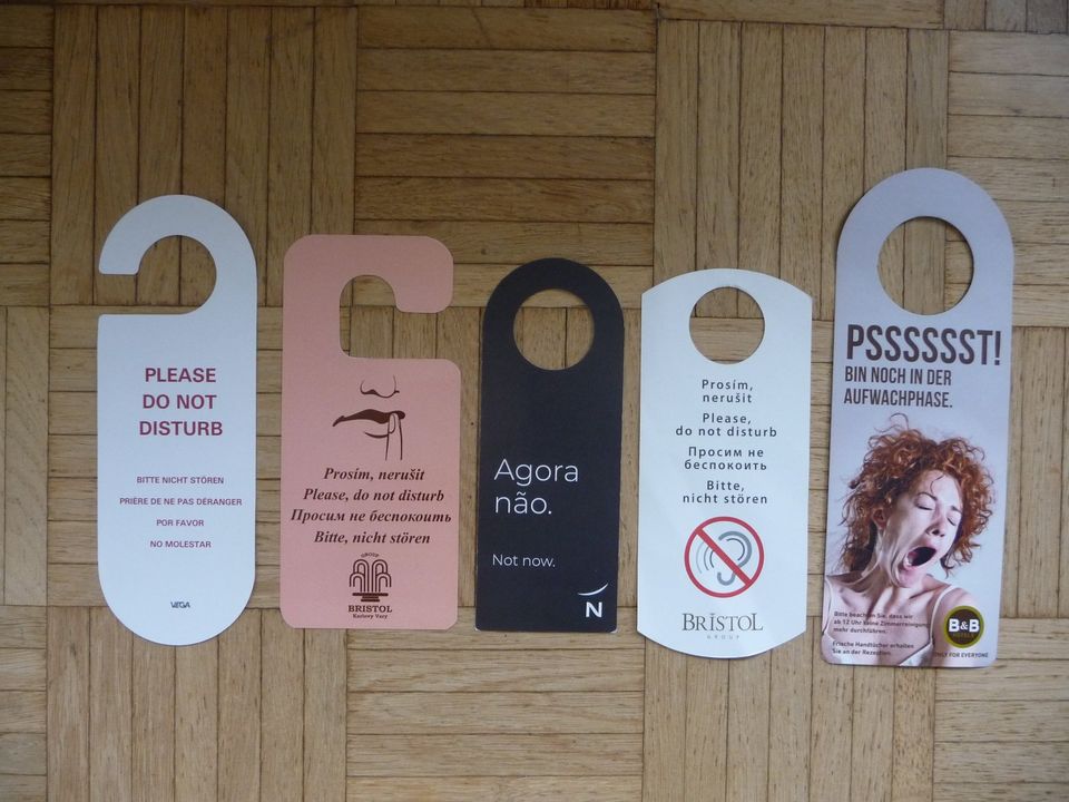 Hoteltürschilder: Bitte nicht stören - Bitte Zimmer aufräumen 2 in Wedemark