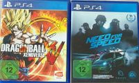 PS4 Games Dragenball XV & NEED FOR SPEED Baden-Württemberg - Markdorf Vorschau
