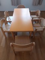 Haba Kindertisch mit 5 Kinderstühlen und Erzieherstuhl Leipzig - Gohlis-Nord Vorschau