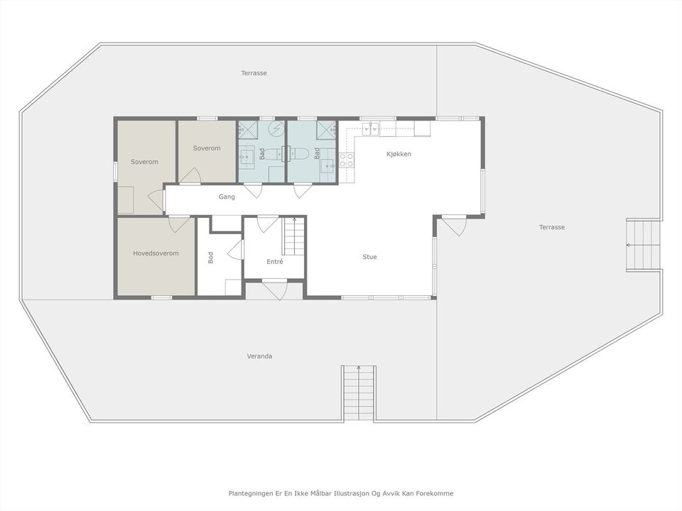 Traumhaus in West-Norwegen | Große Terrasse & privater Bootssteg in Bernau