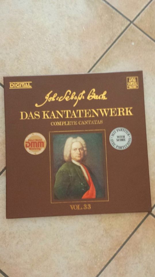 Schallplatte 2 LPs  J.S. BACH Kantatenwerk Vinyl Partitur in Bötzingen