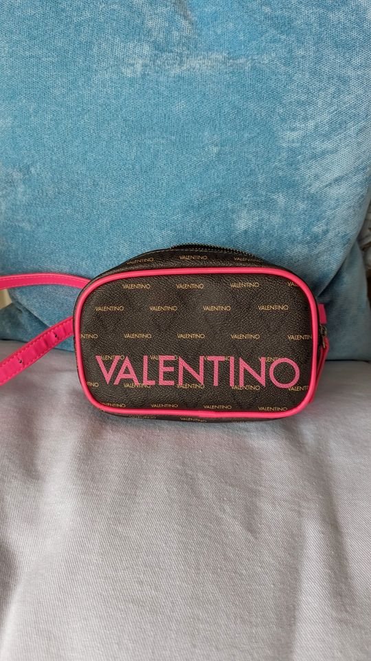 Tasche Valentino by Mario Valentino, Gürteltasche braun neon pink in Kressbronn am Bodensee