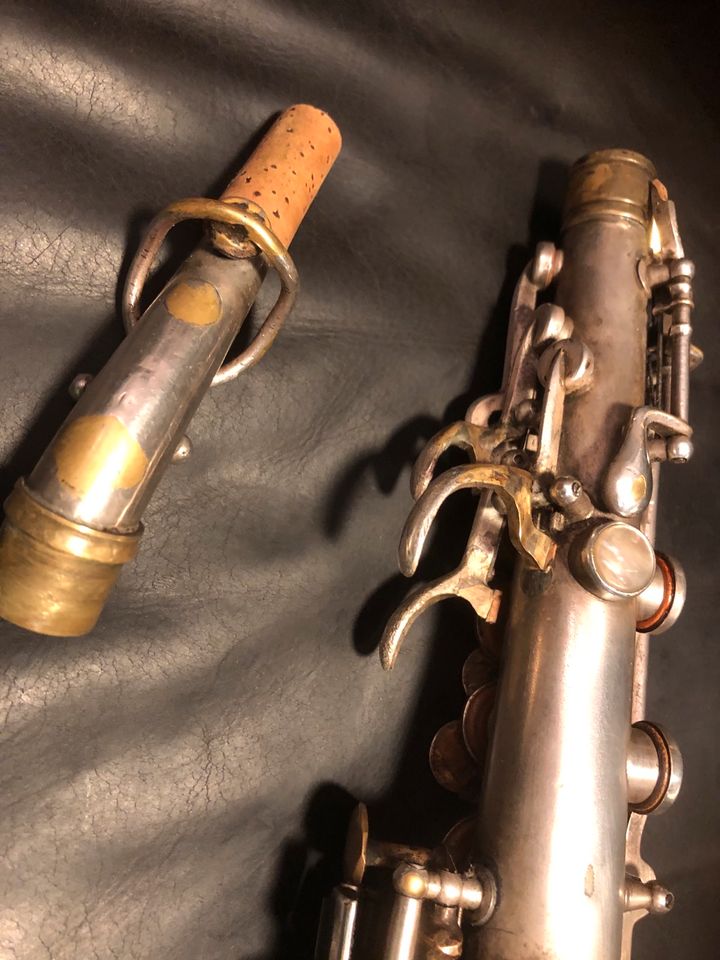 King HN White SAXELLO Sopran Saxophon 1927 vintage in Frankfurt am Main