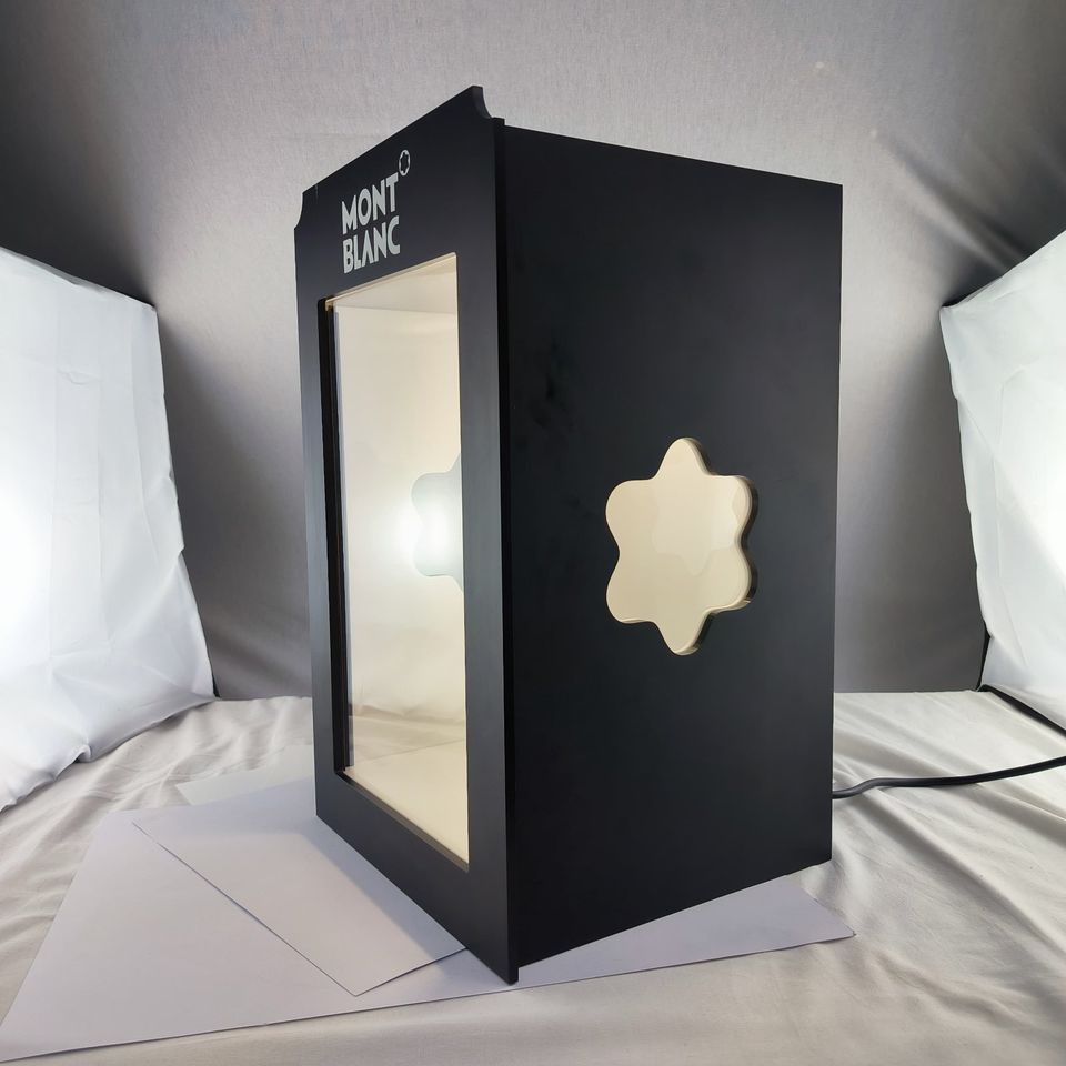 Montblanc Vitrine Schaukasten Ausstellung Präsentation Box Neuw. in Igel