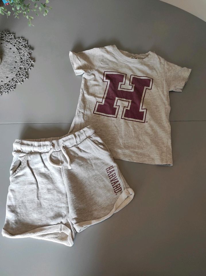H&M Sommerset *98* 2-teilig grau Shirt& Shorts in Hoppegarten