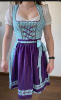 Wiesnkönig Dirndl, Türkis/blau kariert/lila, Größe 32 Bayern - Ingolstadt Vorschau