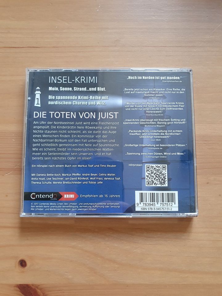 Die Toten von Juist- Hörbuch von Markus Topf & Timo Reuber in Hamburg