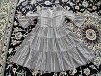 Kleid Viskose schwarz weiß Gr 38 Niedersachsen - Damme Vorschau