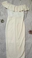 Neu! WalG Kleid beige mit Spitze und Rüschen Damen XS Niedersachsen - Langenhagen Vorschau