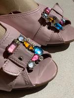 Gabor Peeptoe Pumps rosa Gr 6,5 Keilabsatz Strass Schnalle Berlin - Friedenau Vorschau