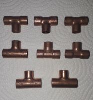 Kupfer Löt-Fittings T-Stücke 10x10x10, 1Bogen 10mm + 1 Muffe Bayern - Burgoberbach Vorschau