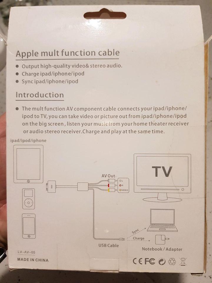 IPHONE  TV Kabel   1.8m in Bochum