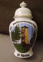 Keramik Vase mit Deckel 3. Int. Volkswandertag 1978  SG Röslau Bayern - Neunburg Vorschau