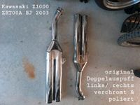 Original Kawasaki Z1000 ZRT00A Auspuff poliert, gebraucht Bayern - Steinberg am See Vorschau