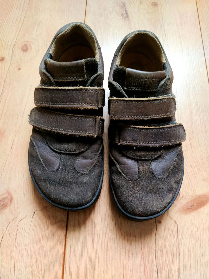 Birkenstock Halbschuhe Gr. 33 Leder Sneaker braun Klettverschluss in Braunschweig