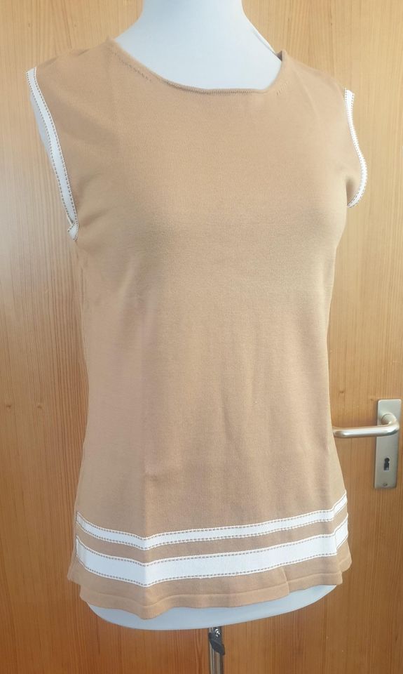 Sommerpullover  Top SALVATORE FERRAGAMO Gr. L hellbraun wie neu in Rosenheim