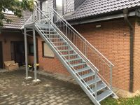 Stahltreppe Podesttreppe Aussentreppe auf Maß gefertigt Niedersachsen - Hesel Vorschau