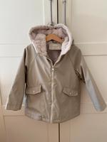 Zara 110 Gefüttert Regenjacke Mantel Plüsch beige grau greige Berlin - Tempelhof Vorschau