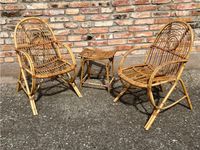 Vintage Retro Sitzgruppe Rattan Möbel Sessel Stühle Geflecht Sachsen-Anhalt - Halle Vorschau