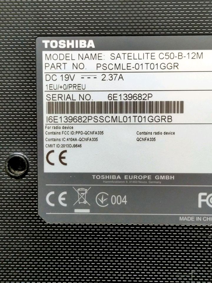 Toshiba Satellite 8GB RAM 500GB Festplatte mit Windows 11 Hom. in Köln