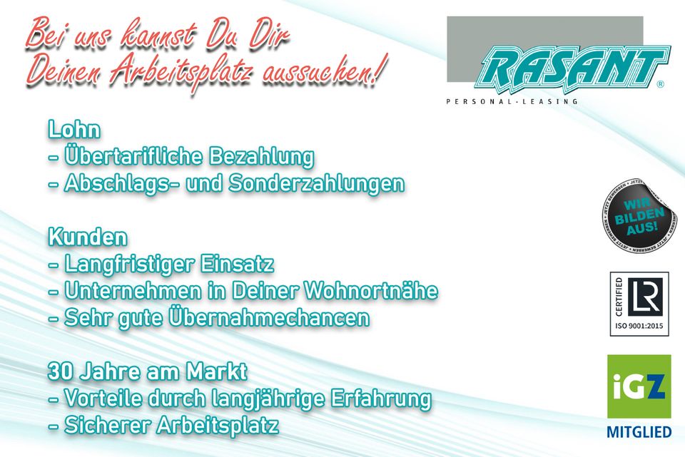 *FL* ✔Mitarbeiter (m/w/d) ab sofort in Flensburg gesucht!✔ in Flensburg