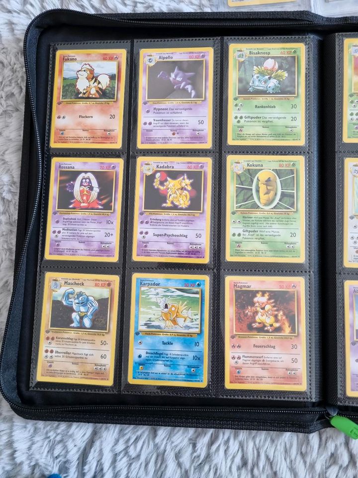 Pokemon Base Set 1. Edition - Masterset komplett in Stadtbergen