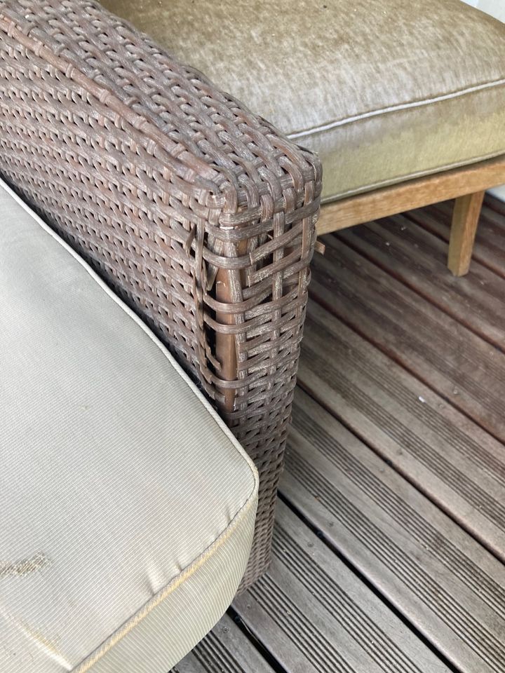 Sessel Kunststoff „Rattan“ für Balkon in Karlsruhe