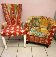 Stuhl und Sessel Patchwork mit Gratis Bezug. Nur Selbstabholung. Bielefeld - Brackwede Vorschau