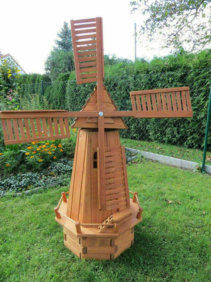 Windmühle Achteck 148 cm hoch, Neu,Kiefernholz, incl. Versand in Wimmelburg