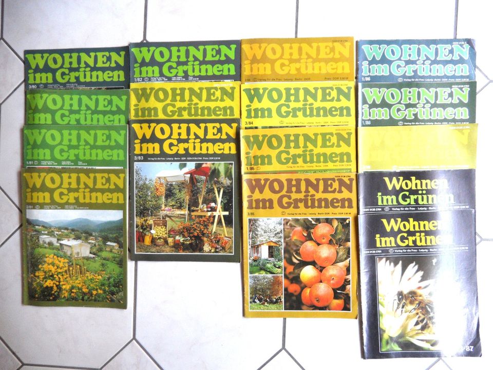 9x DDR Gartenbuch Ratgeber + Wohnen im Grünen Zeitschrift Paket in Potsdam