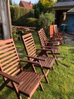 6 oder 4 oder 2 Gartenstühle klappbar Holz stabil Kreis Pinneberg - Elmshorn Vorschau