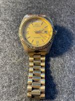 Klassische Schweizer Herrenuhr, Automatik, Edelstahl vergoldet Mitte - Tiergarten Vorschau