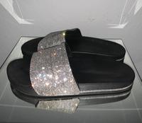 Silber Schwarze Strass Sandalen Gr. 39 Bayern - Neustadt b.Coburg Vorschau