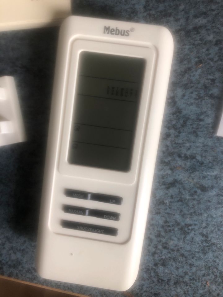 Thermometer(Mebus)Wecker +Außensensor und Fuß in Lünen