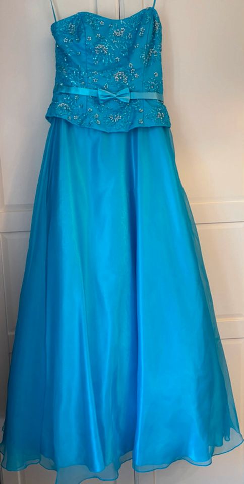 Abendkleid helles blau/türkis, Größe 40, Marke "Niente" in Hildesheim