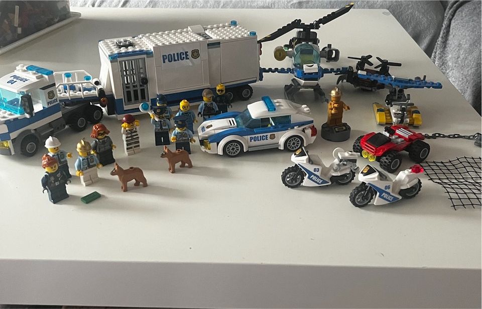 Lego Polizei Set Hubschrauber , mobile Polizeistation in Braunschweig