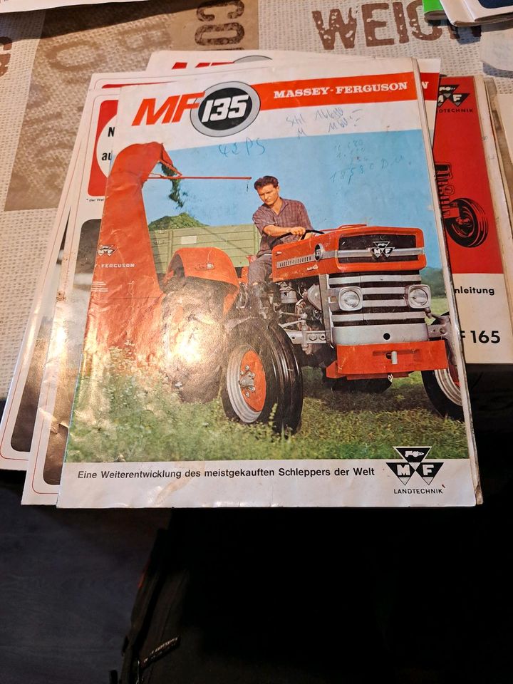 Betriebsanleitung Prospekte MF Massey Ferguson Oldtimer Traktor in Wadern