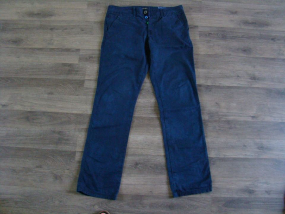 REVIEW Hose M Chino Herren Stoffhose blau in Menden