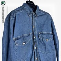 Versace Vintage Hemd - Luxus Rarität- Jeans/Silber - Top Zustand Hamburg - Wandsbek Vorschau