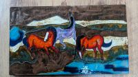 Keramik Wandbild Ruscha "Rote Pferde auf Weide" 60er Jahre Bochum - Bochum-Nord Vorschau