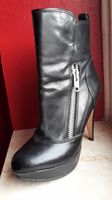 BUFFALO Stiefelette, Highheel, Plateau, Leder, Schwarz, Gr. 41 München - Maxvorstadt Vorschau