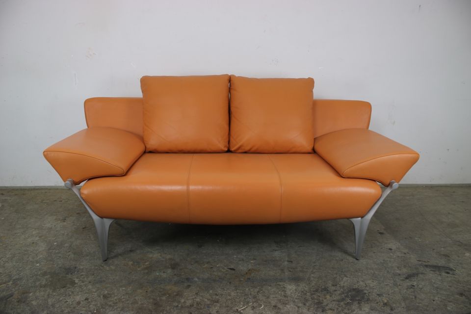 Rolf Benz Sofa Modell 1600 Echteder Orange Zweisitzer Couch in Berlin