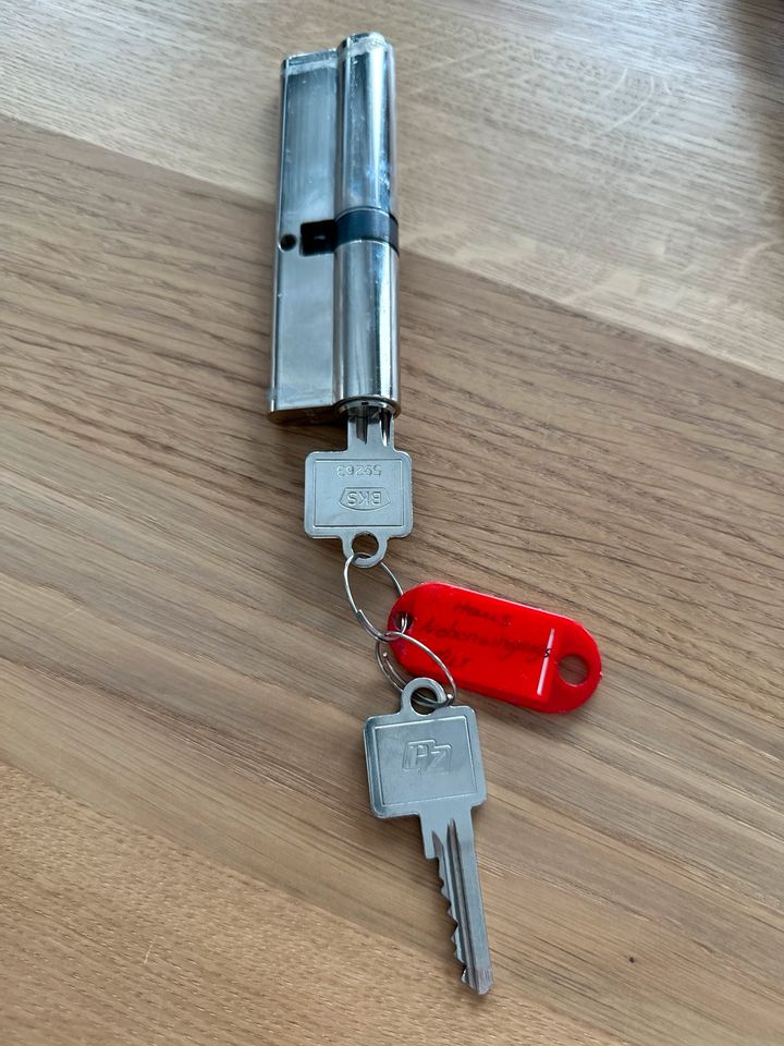 Türschloss BKS mit 2 Schlüsseln, Doppel-Zylinder 10,8cm in Wernigerode