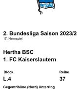 Hertha Lautern 2 Karten Block L.4 Reihe 37 Berlin - Steglitz Vorschau